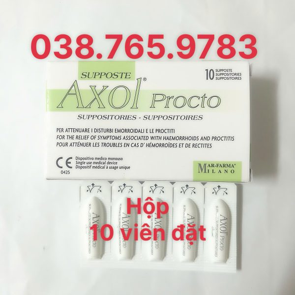 Axol Procto Đặt Giảm Ngay Mọi Triệu Chứng Của Trĩ Chính Hãng Italia