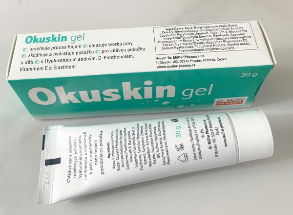 Okuskin Gel Tuýp 30g Bôi Vết Thương Hở Giúp Nhanh Lành Thương Ngăn Ngừa Sẹo, Rạn Da Chính Hãng Date Xa