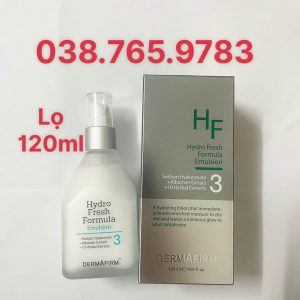 Sữa Dưỡng ẩm Da Mặt Dermafirm Hàn Quốc Dùng Cho Mọi Loại Da Hf Hydro Fresh Fomula Emulsion Chính Hãng