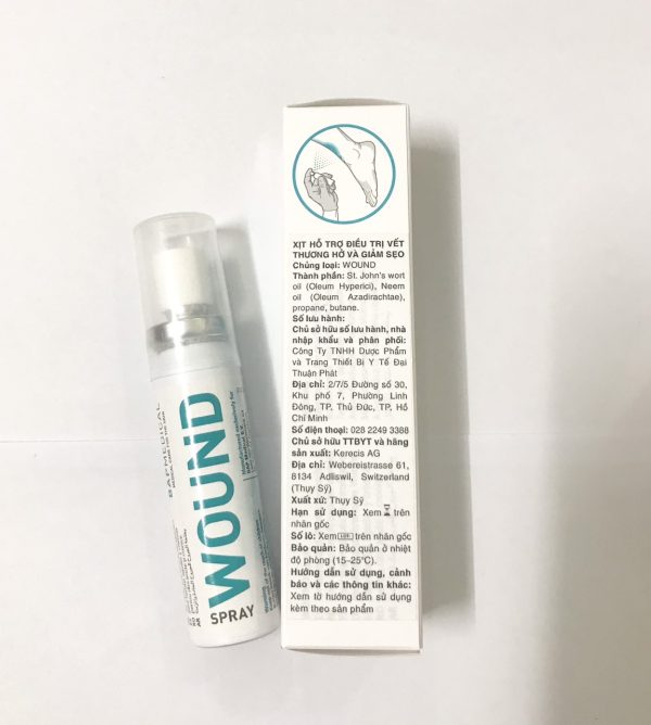 Wound Silicone Gel 10ml Dạng Xịt Hỗ Trợ Chữa Lành Vết Thương Hở Và Ngăn Ngừa Sẹo Chính Hãng Thụy Sĩ