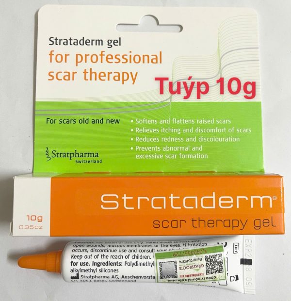 Strataderm Chính Hãng 10g Silicone Gel Chăm Sóc Sẹo Của Chuyên Gia Thụy Sĩ