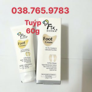 Kem Dưỡng Mềm Mịn, Chống Nứt Nẻ Gót Chân Fixderma Foot Cream 60g