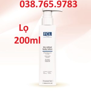 Fixderma Fcl Bio Retinol Body Lotion Trẻ Hoá Da, Giảm Mụn, Tăng độ đàn Hồi, Chống Nhăn 200ml