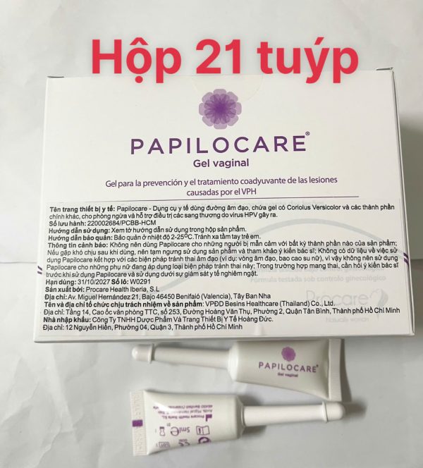 Papilocare Tăng Tốc độ đào Thải Hpv Mới Có Thêm Loại Bôi Ngoài External Genital Gel Cho Cả Nam Và Nữ