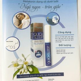 Melatonin Xịt Ngủ Quick Sleep Vào Giấc Nhanh, Ngủ Tự Nhiên Hoàn Toàn Không Có Tác Dụng Phụ