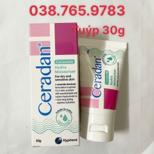 Ceradan Hydra Moisturiser Kem Dưỡng ẩm Cao Cấp, Hỗ Trợ Viêm Da Cơ địa Cho Mọi Lứa Tuổi Tub 30g ( Hàng Chính Hãng )