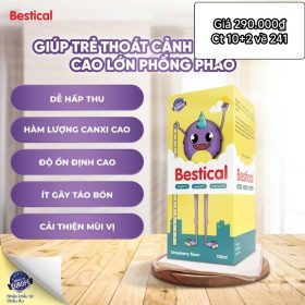 Canxi Cho Bé Bestical Bổ Sung Canxi D3 K2 Giúp Phát Triển Chiều Cao,xương Răng Chắc Khỏe Lọ 120ml